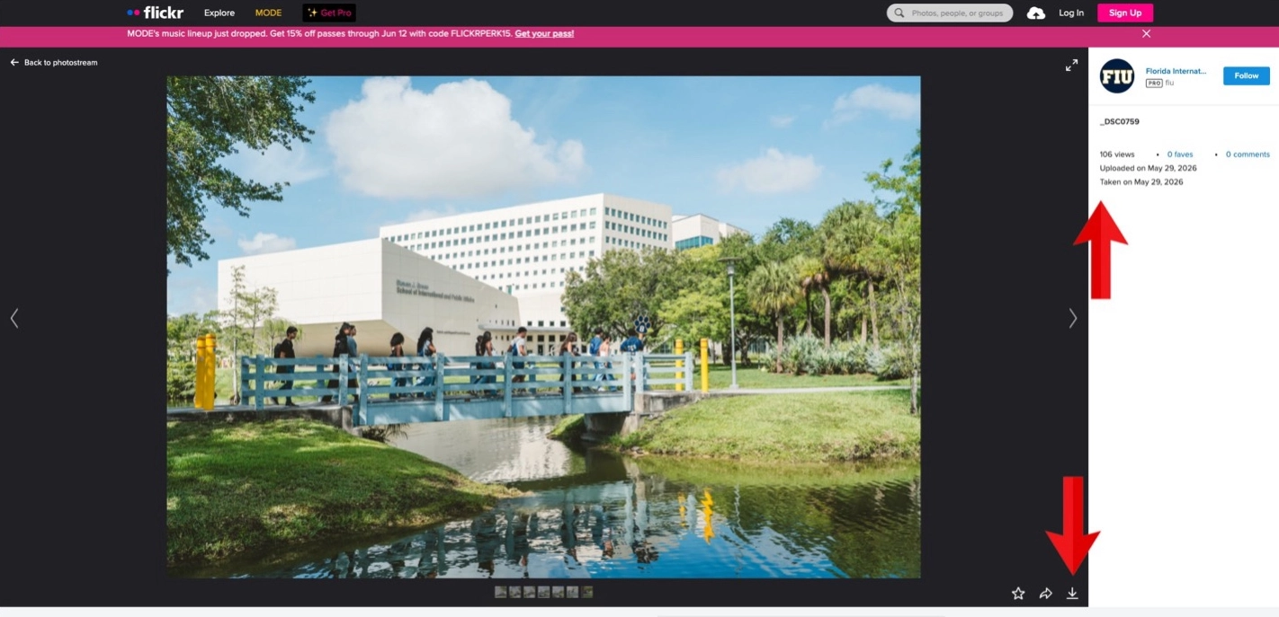 Arrows pointing to correct image selection