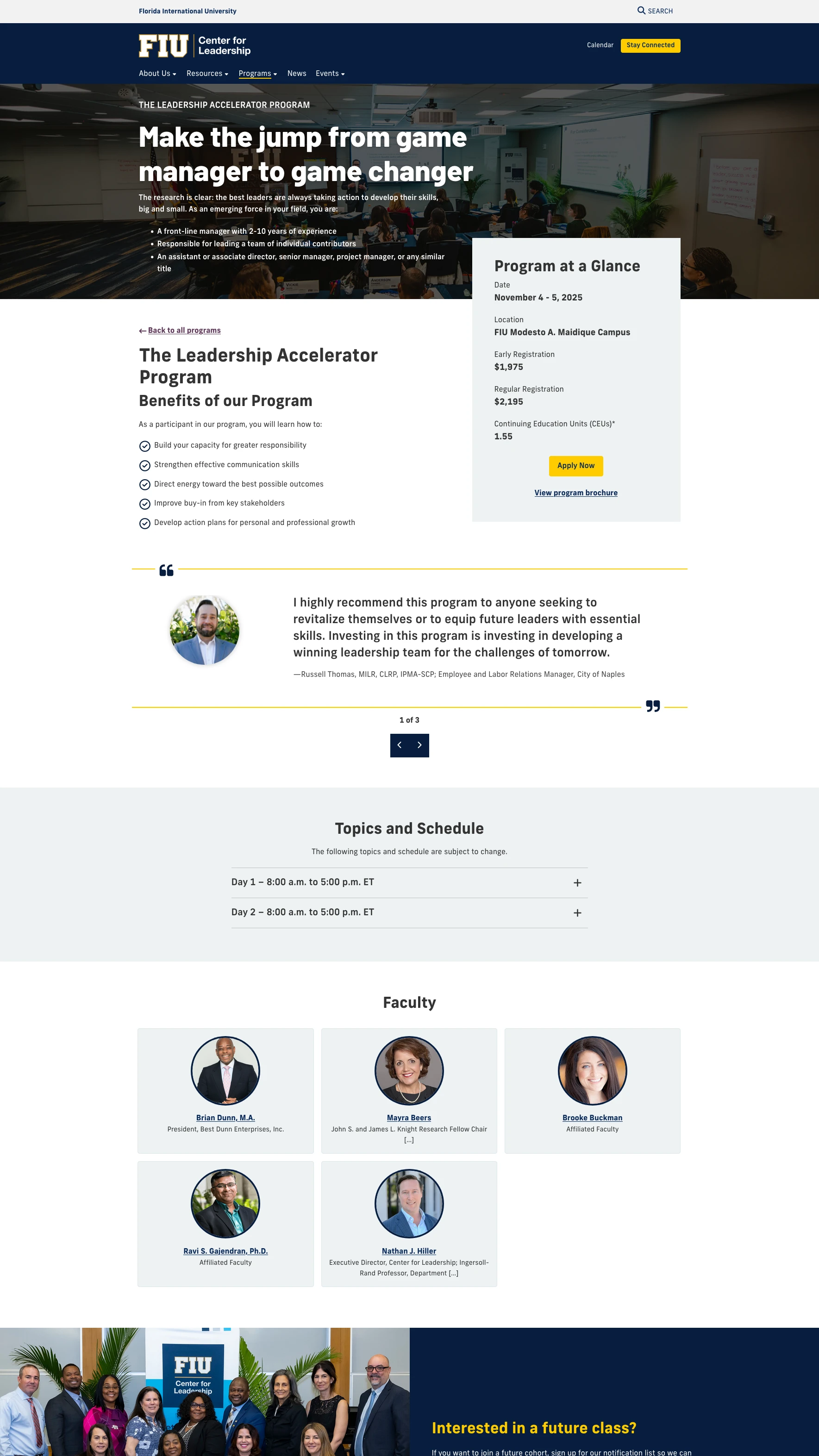 Leadership Accelerator Program