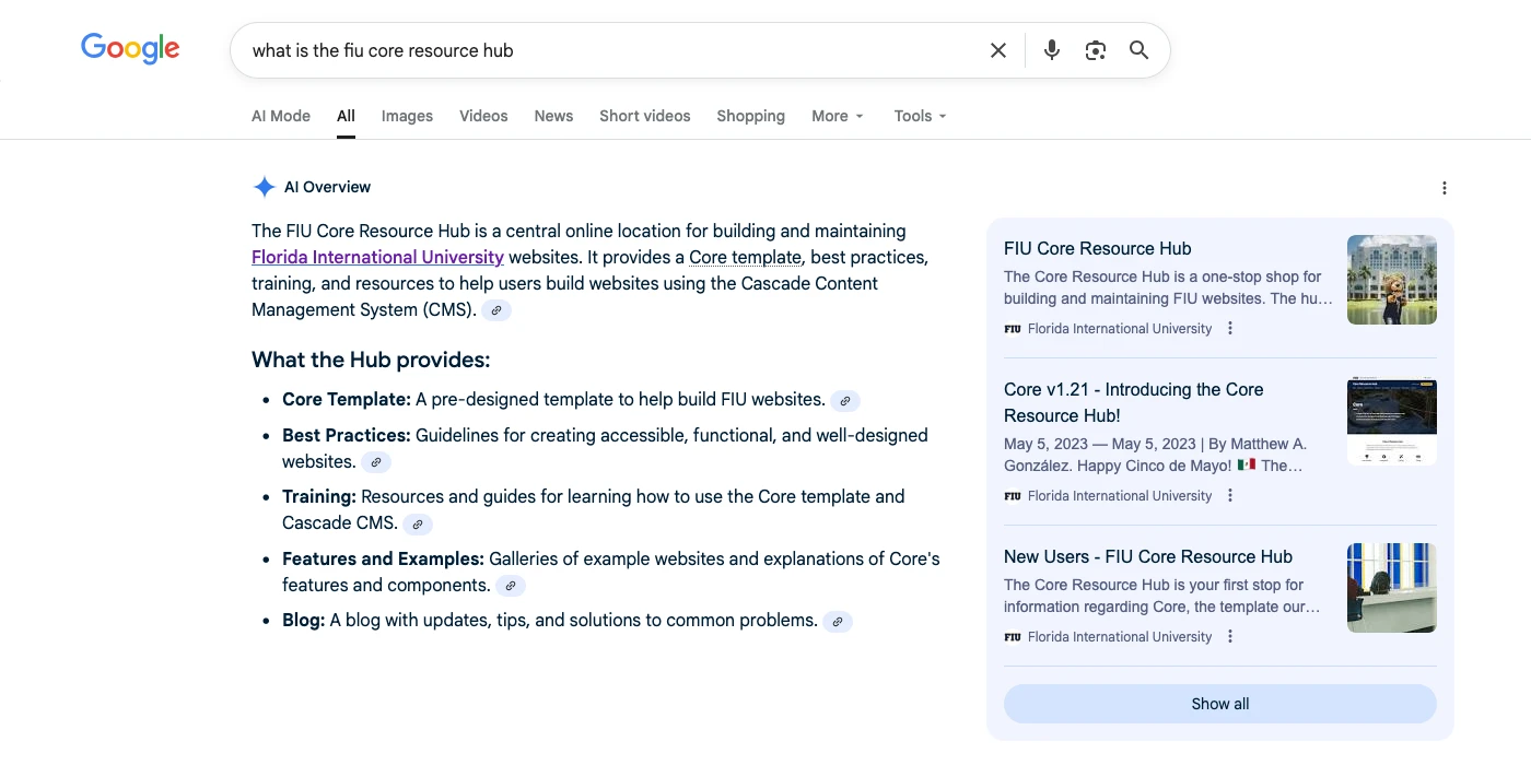 Google's AI Overview