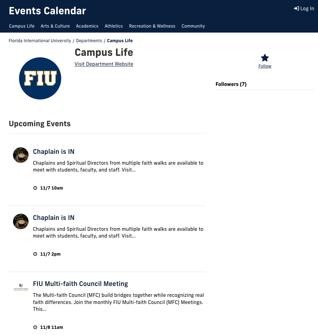 Add your department to FIU calendar FIU Core Resource Hub