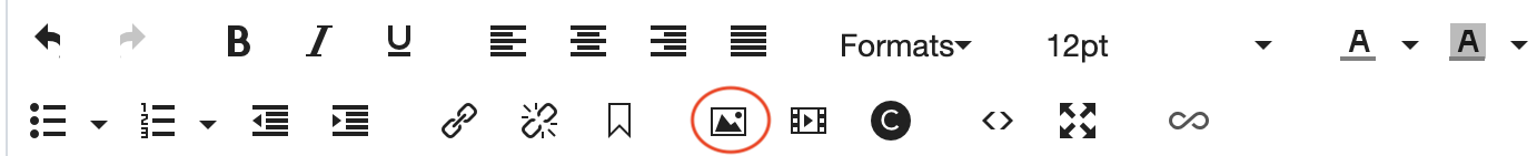 The insert image icon.