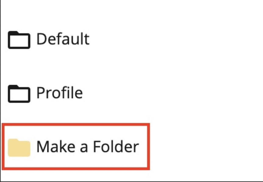 Make a Folder tab in Cascade