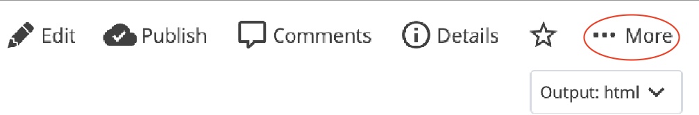 More button in Cascade