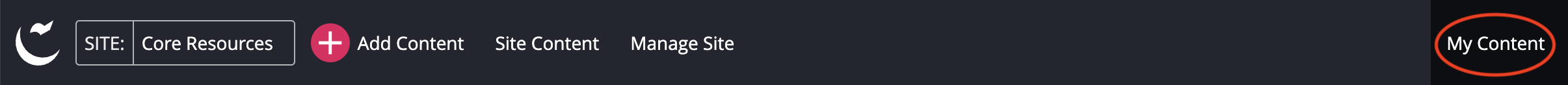 The MyContent Dashboard