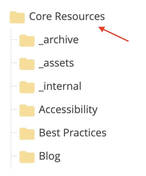 Cascade directory with the root folder highlighted