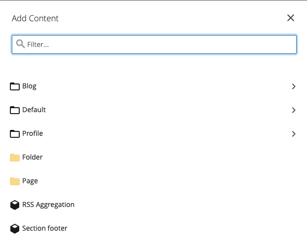 rss aggregation in cascade