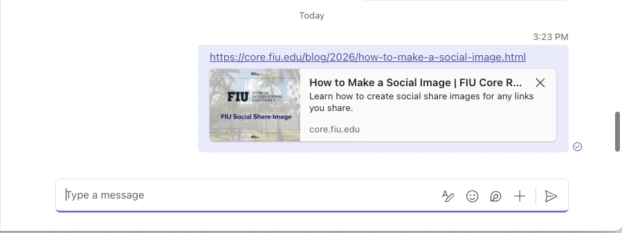 Example of a final social share image 