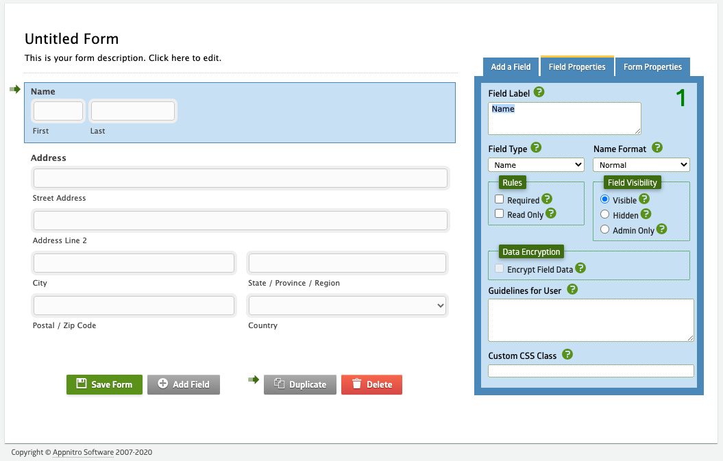 Webform field labels