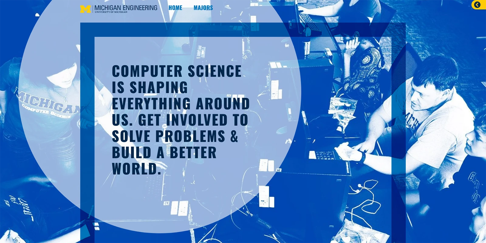 University of Michigan Engineering's Computer Science Major web page