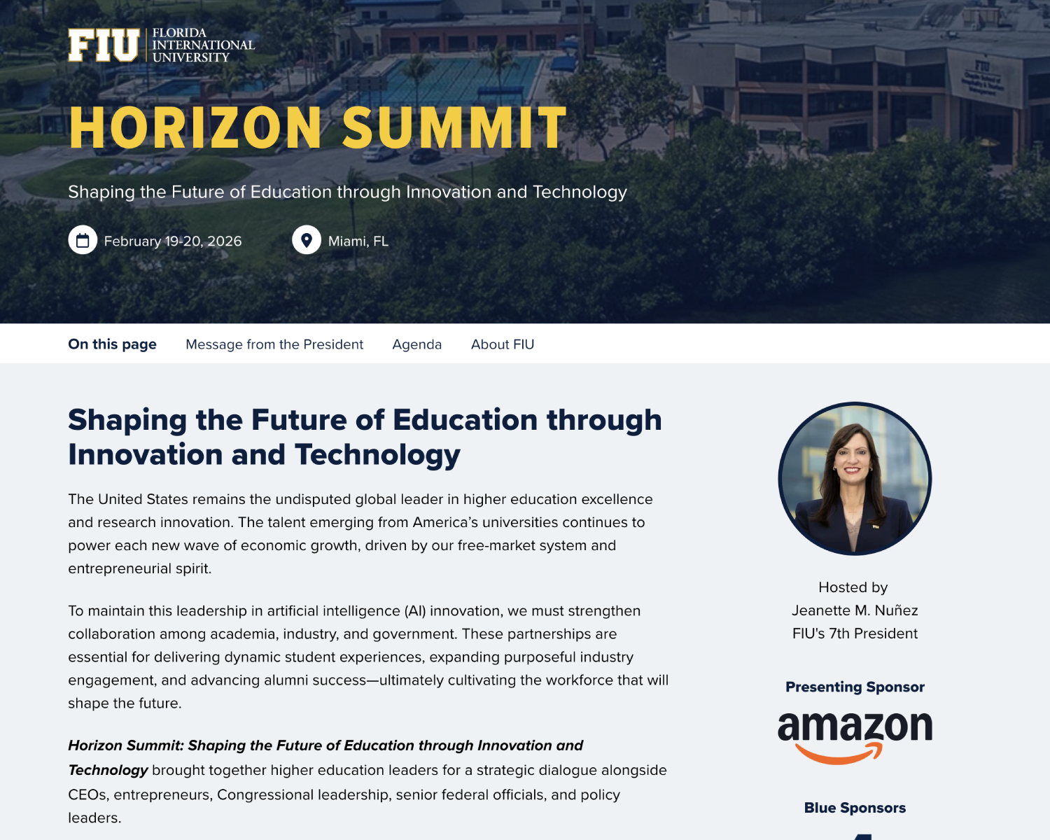 Screenshot of the Horizon Summit