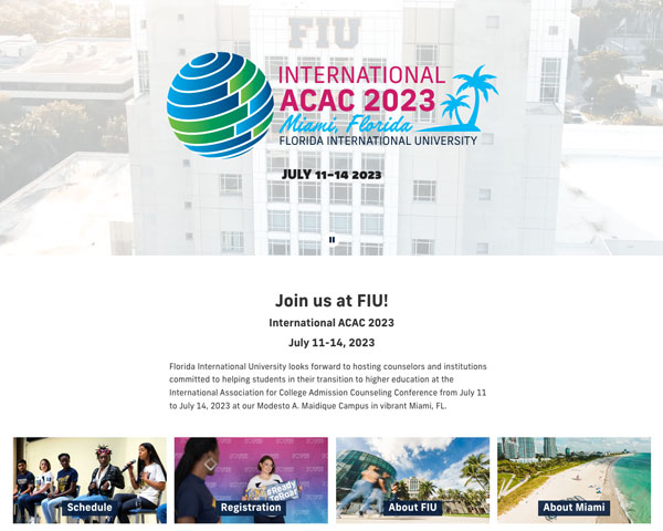 Screenshot of IACAC Website